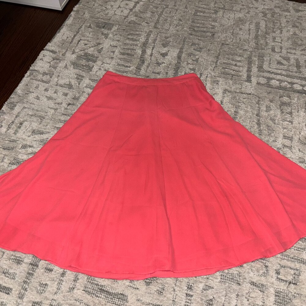 Forever 21 Lined Pink A-Line Flowy Skirt, Size M